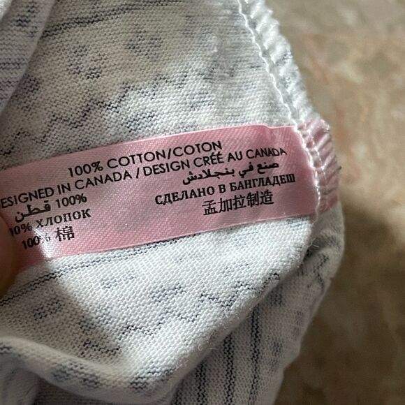 𝅺la vie en rose blue and white cropped sleep pants size small NWT - Picture 9 of 9